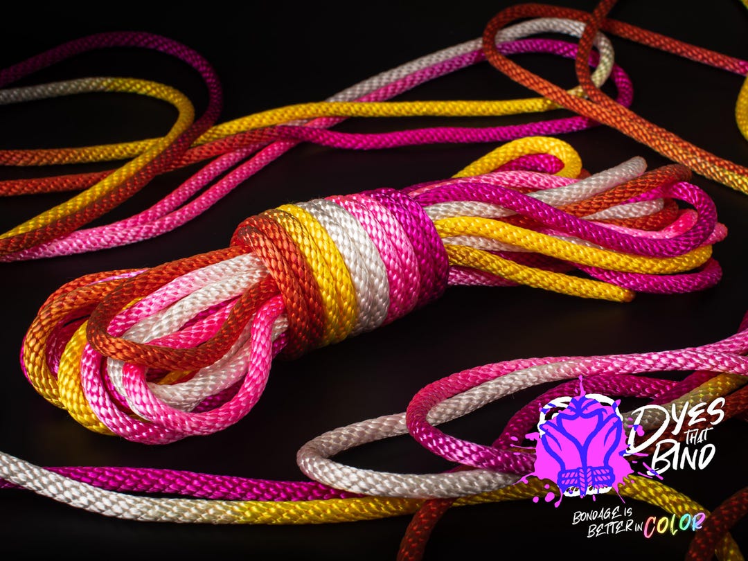 Lesbian Pride Solid Braid Nylon Shibari Rope - Etsy