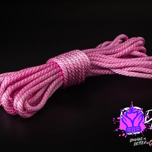 Bubblegum Pink Silky Solid Braid Nylon Shibari Rope