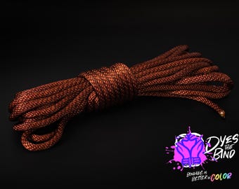 Chestnut Brown Solid Braid Nylon Shibari Rope