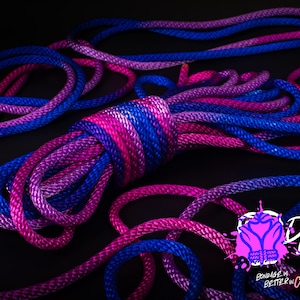 Bi Pride Silky Solid Braid Nylon Shibari Rope