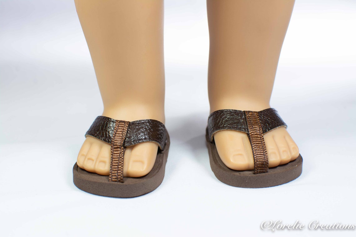 American Girl or Boy 18 inch doll FLIPFLOPS SANDALS SHOES in Etsy