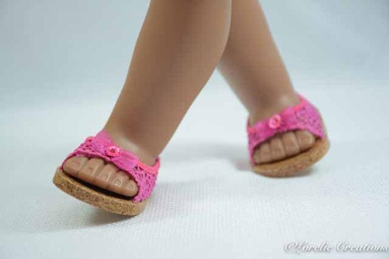 American Girl 18 inch doll SHOES SANDALS beach flip flops Etsy