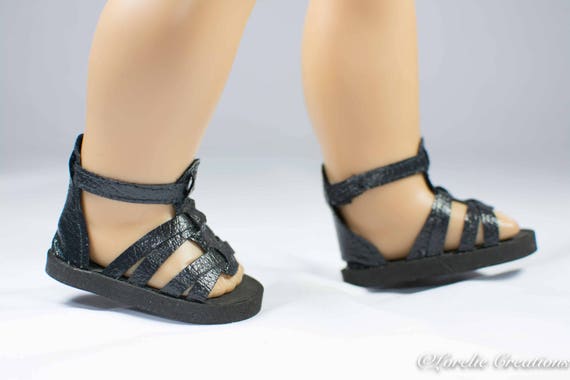 Doll Clothes fits American Girl White Summer Sandals Shoes Accessories