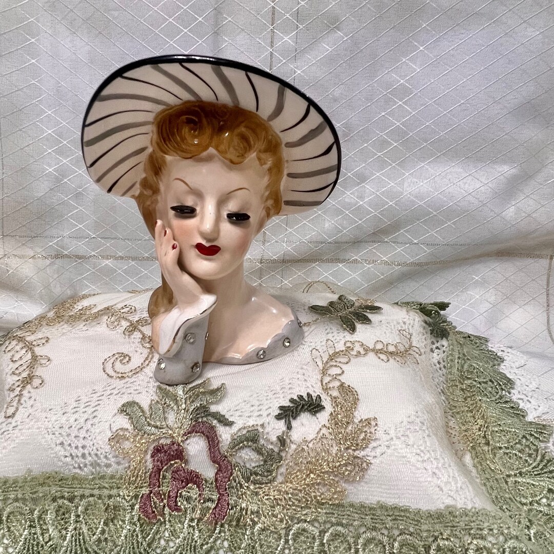 Vintage Lady Head Vase Napco C1776C Vintage Napco Head Vase Etsy