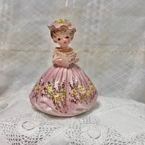 Josef Originals THINKING of YOU Series Figurine, Vintage Figurines, A Message to Say Hi, Vintage Porcelain Doll, Vintage Figurines, Decor