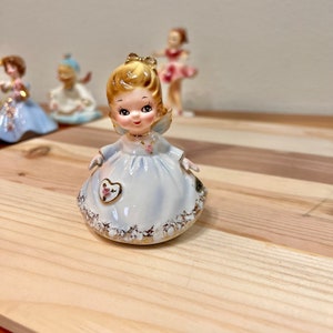 Vintage Josef Originals &quot;Little Commandments&quot; Series Angel Ceramic Figurine, New Baby Gift, Baptism Christening Gift, Stay Sweet and Clean