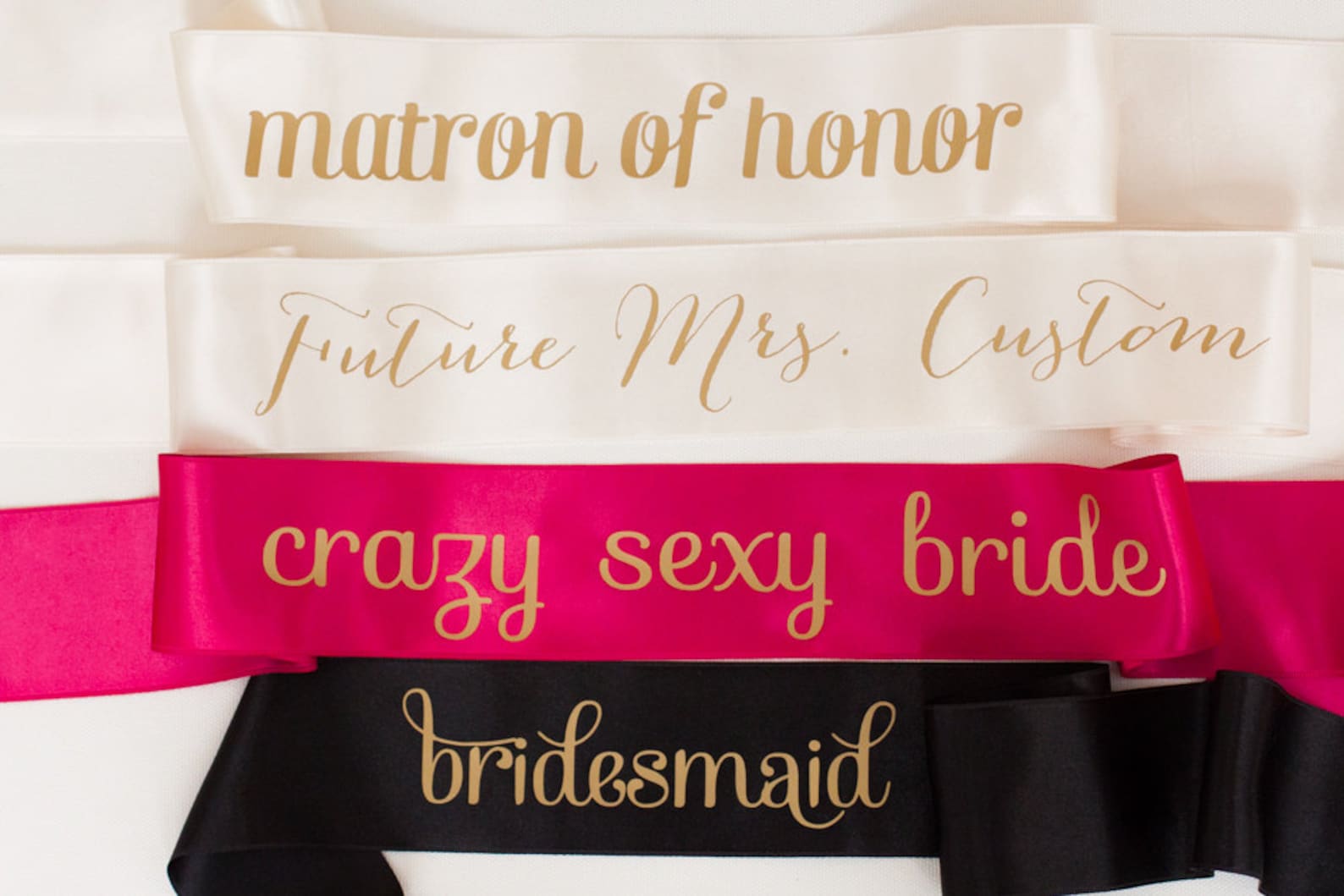 Custom Bachelorette Sash Bride to Be Sash With Gold Etsy