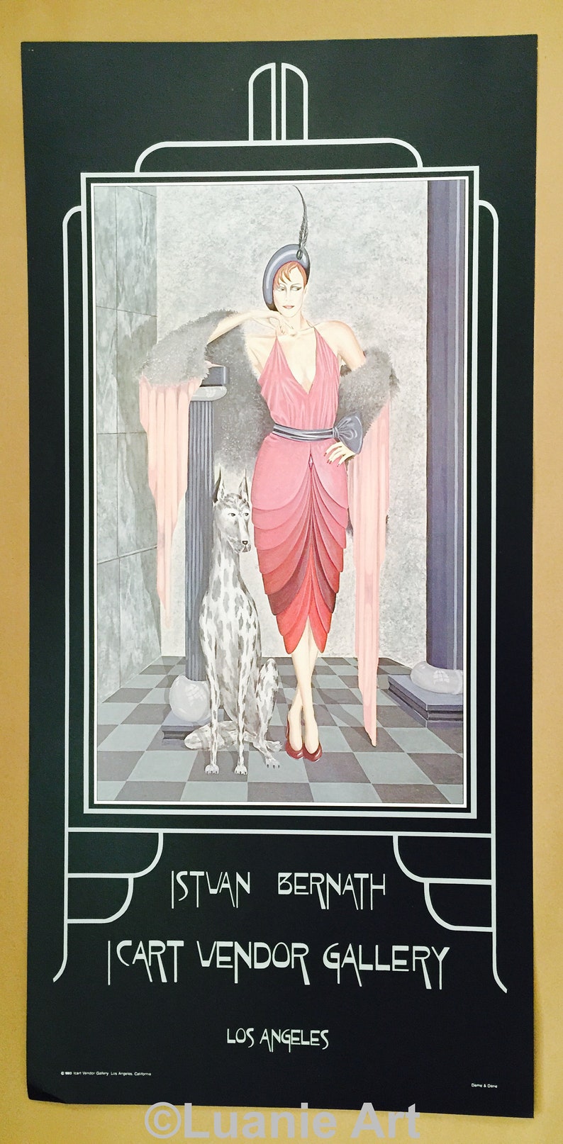 AFRICAINES BAR JOSEPHINE BAKER Vintage Poster Printed By Icart Vendor 1986 P-6