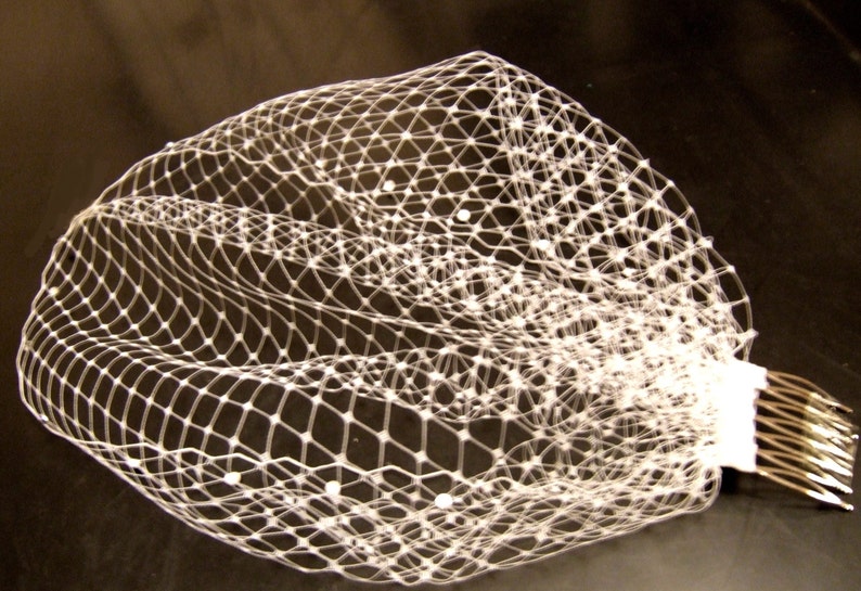 Bridal birdcage veil Wedding blusher veil 10 FrenchRussian Net White birdcage veil Ivory birdcage veil Bridal face veil Bridal accessory