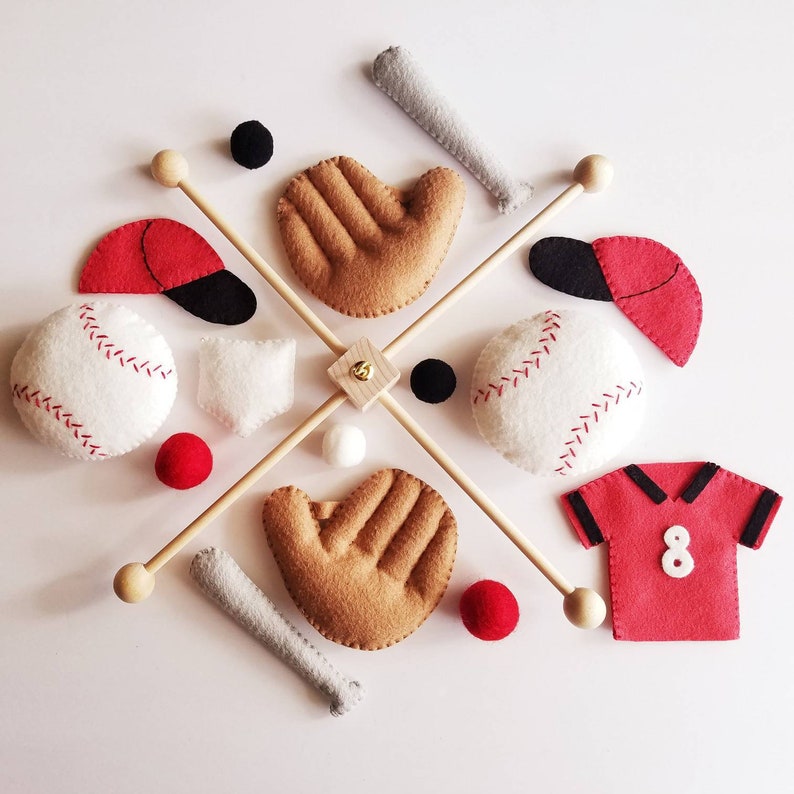 Baseball Mobile Sports Mobile Boy Baby Mobile Sports Decor Etsy