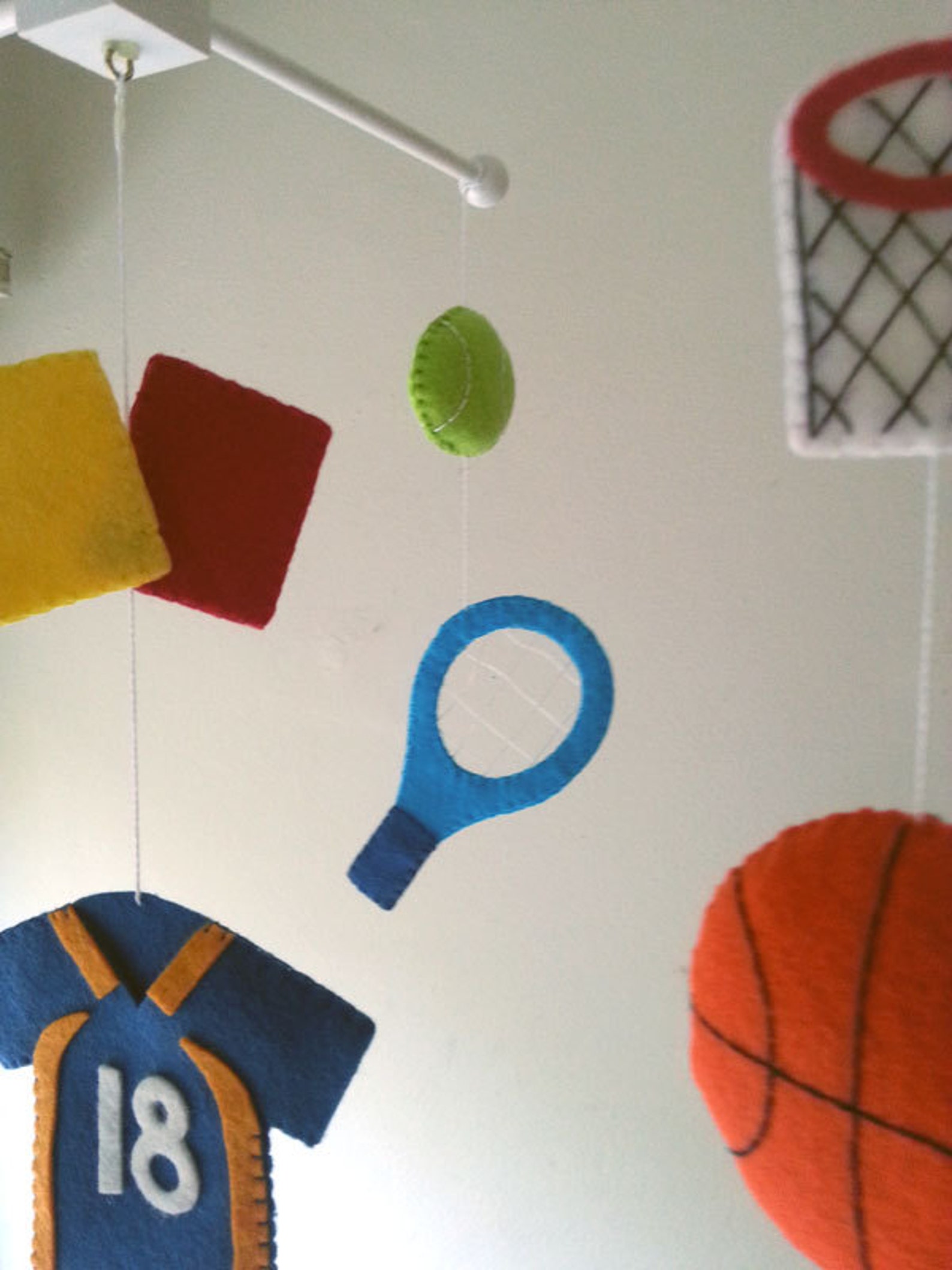 Baby crib mobile Sports mobile Boy mobile felt mobile Etsy