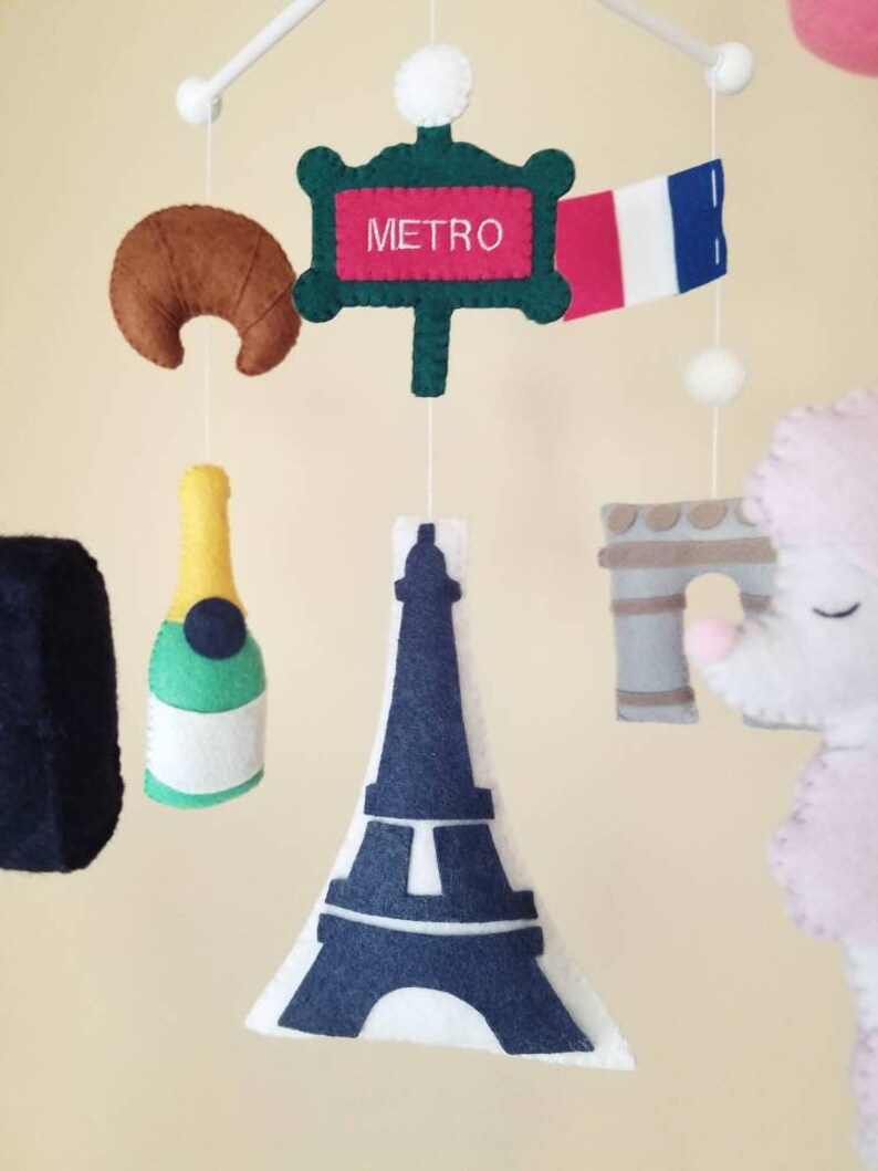 Paris mobile French themed mobile French nursery decor Etsy