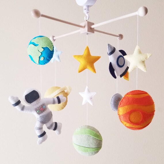 Space Mobile Planet Mobile Spaceship Mobile Solar System Etsy
