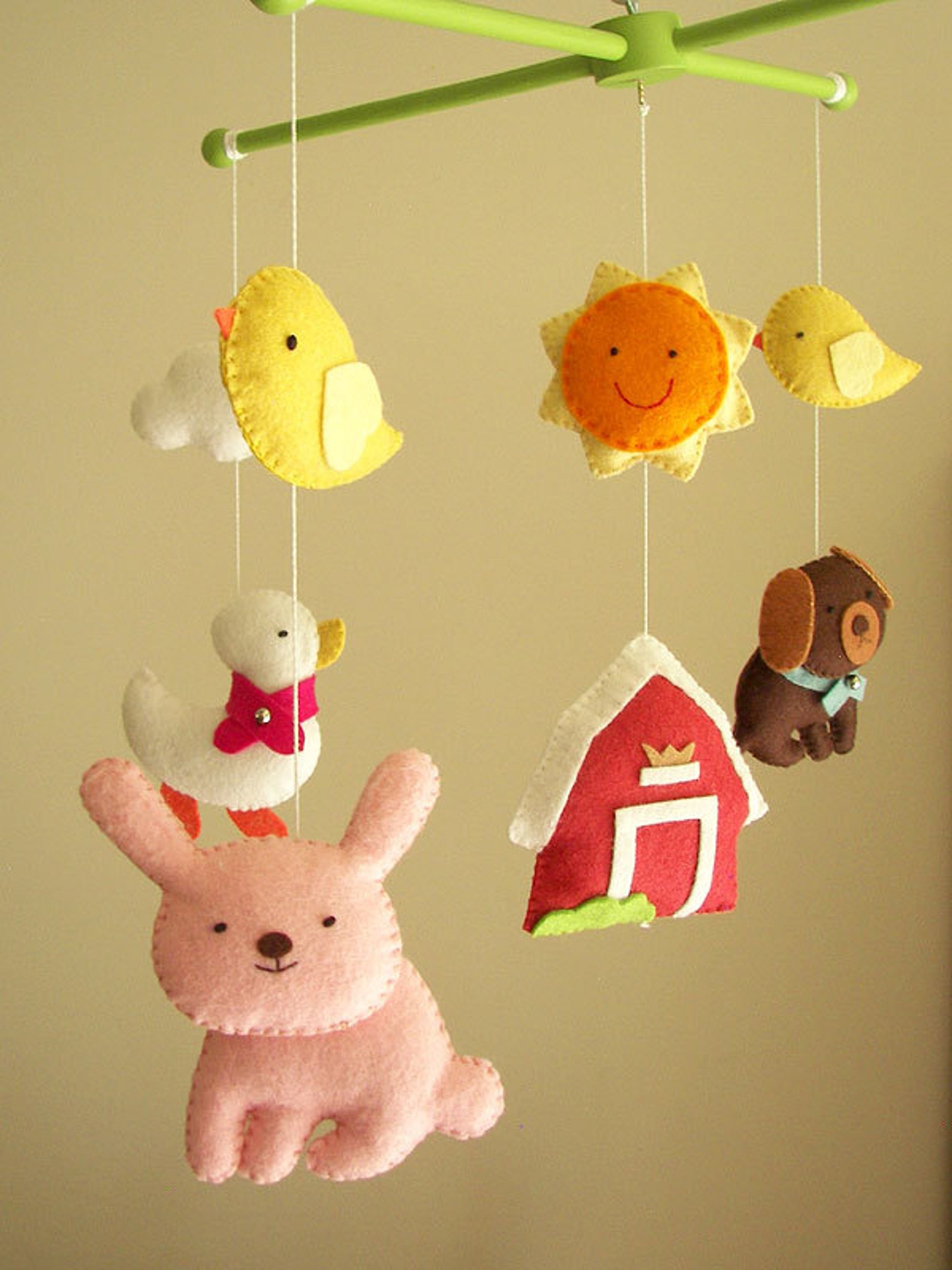 Baby crib mobile safari mobile animal mobile Barnyard Etsy