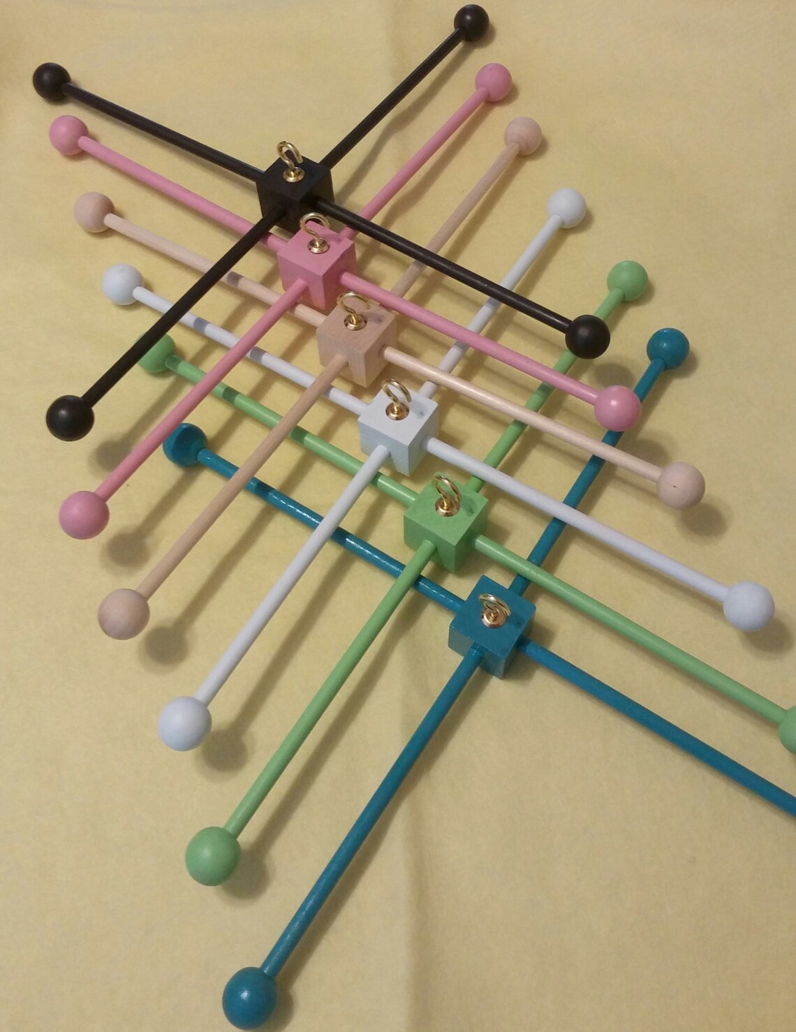 Mobile Frame / Wooden Hanger / Mobile Hanger Diy / Natural Etsy