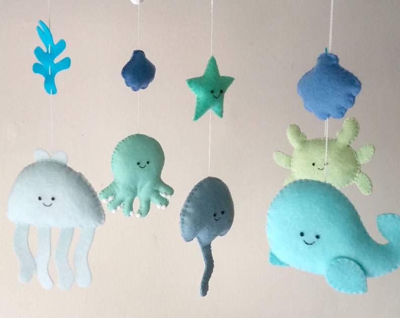 Ocean mobile Under the Sea mobile Crib mobile Baby mobile Etsy