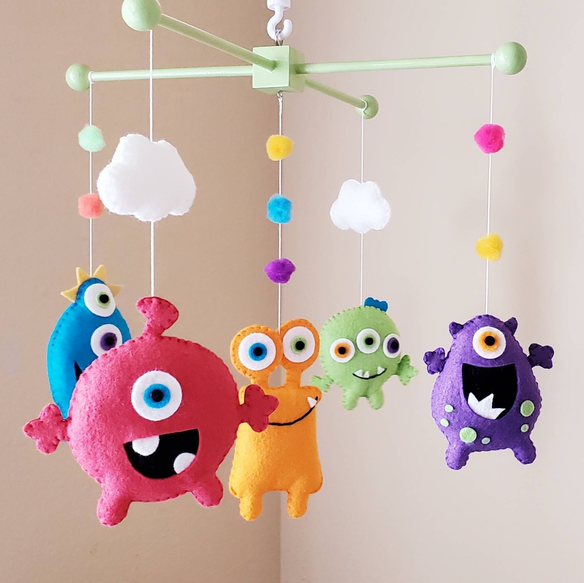 Monster Mobile Baby Mobile Monster Crib Mobile Ugly Dolls Etsy Uk