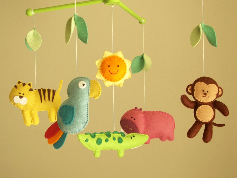 Safari Mobile Baby Mobile Safari Nursery Decor Jungle Etsy