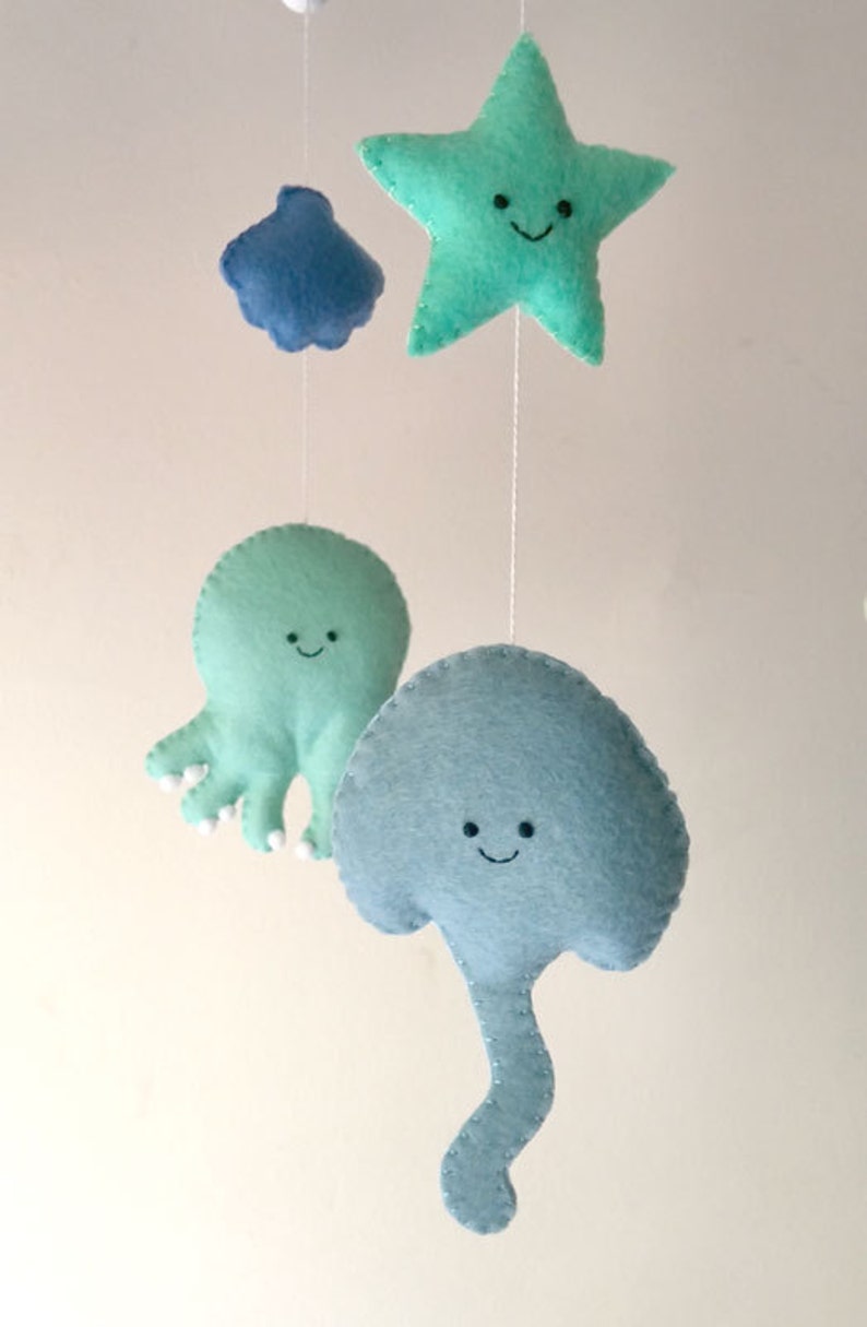 Ocean mobile Under the Sea mobile Crib mobile Baby mobile Etsy