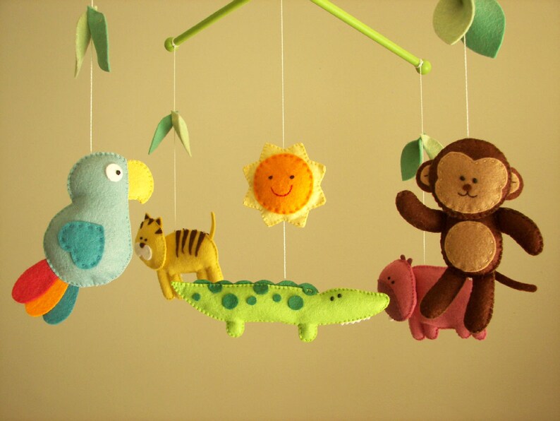 Safari Mobile Baby Mobile Safari Nursery Decor Jungle Etsy