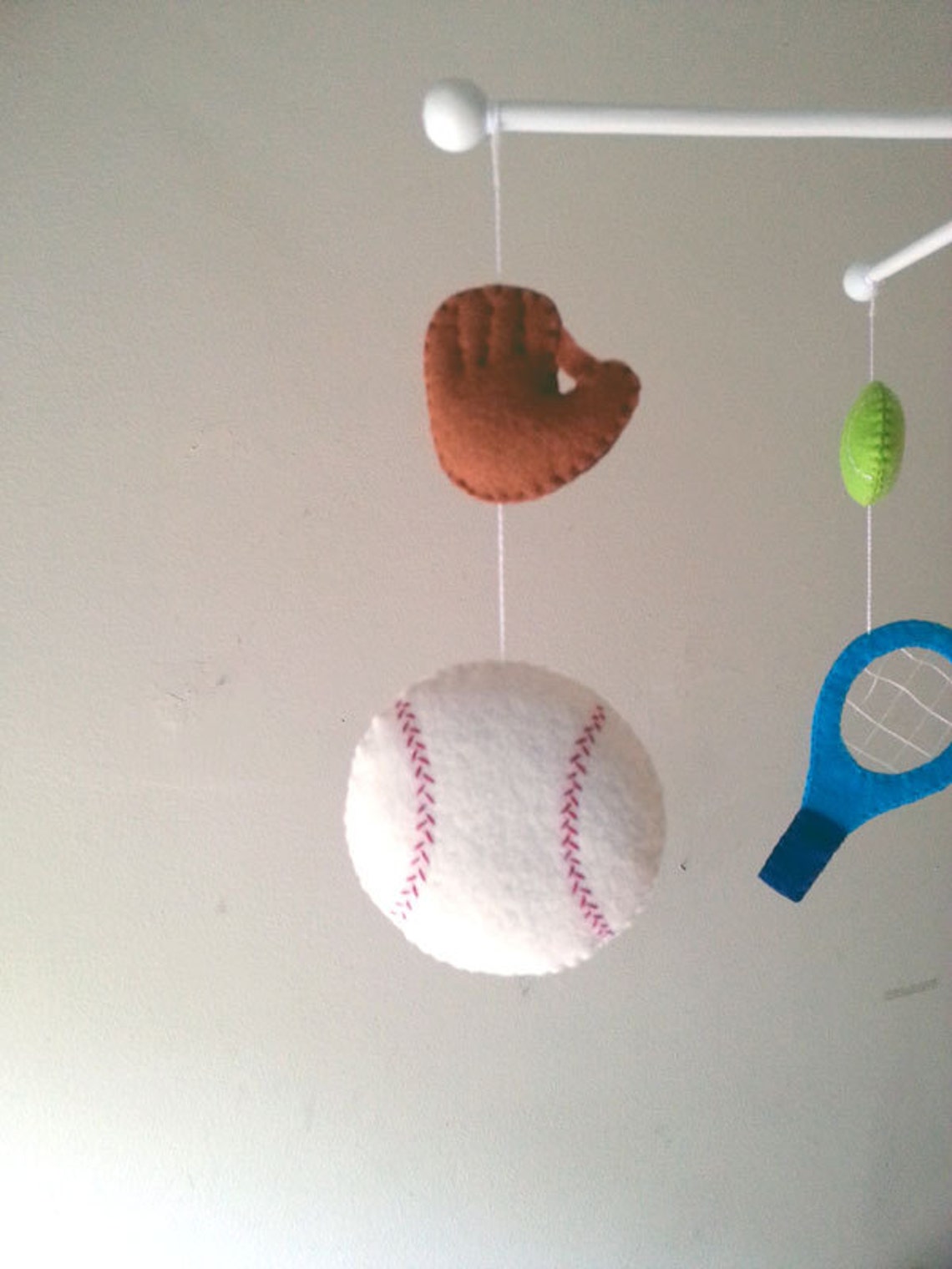 Baby crib mobile Sports mobile Boy mobile felt mobile Etsy
