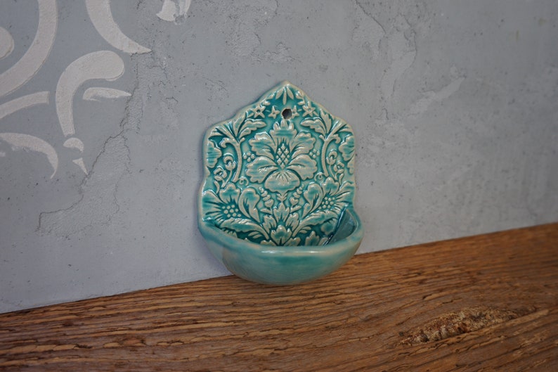 Ceramic HOLY WATER FONT / Small Home Decor image 7