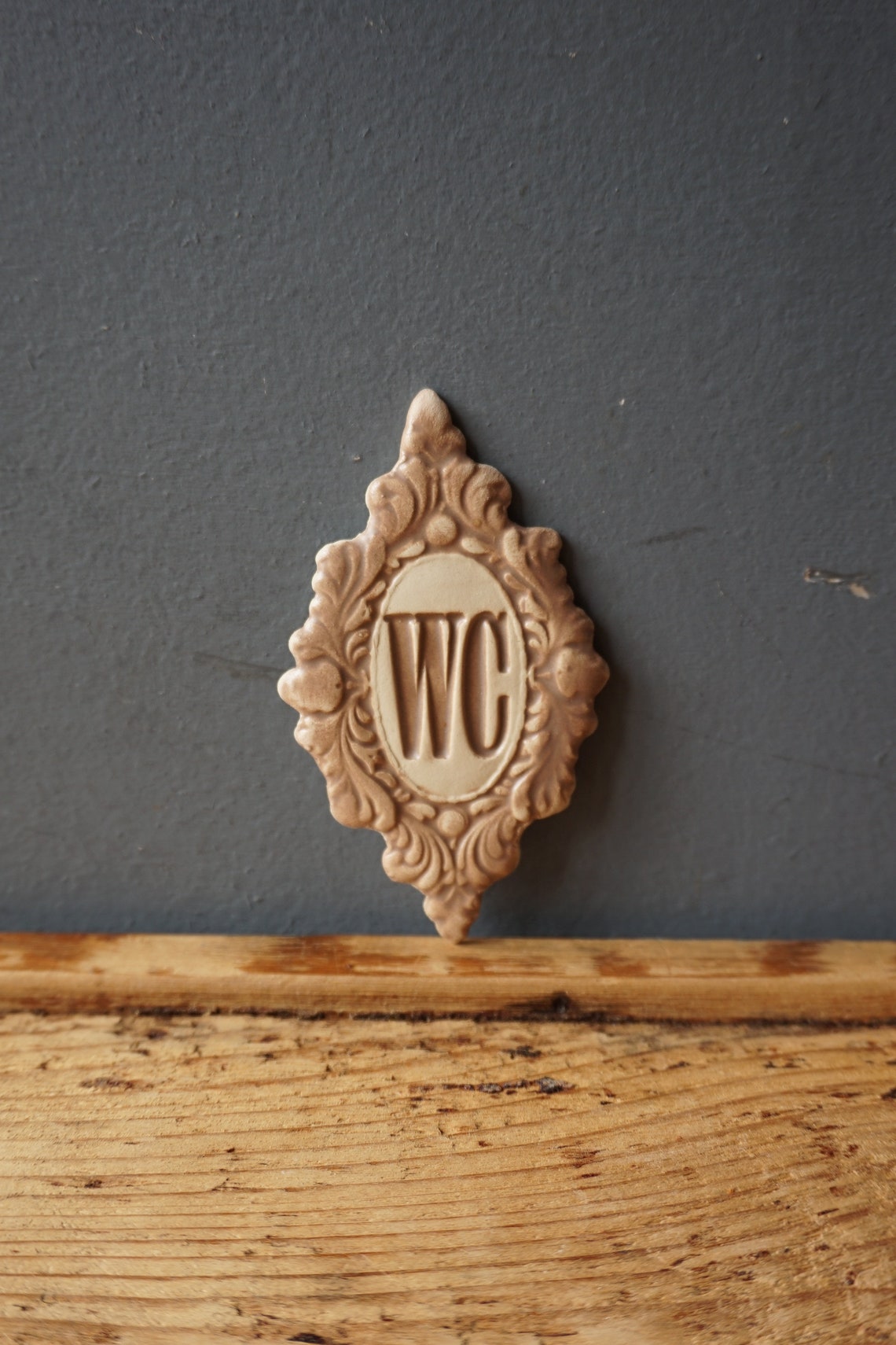 WC Sign / Ceramic Sign / Bathroom Sign / Door Plaque / Light | Etsy