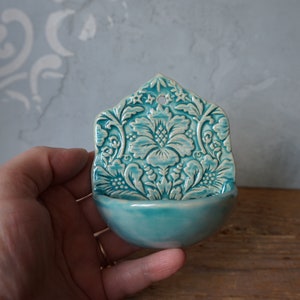 Ceramic HOLY WATER FONT / Small Home Decor image 5