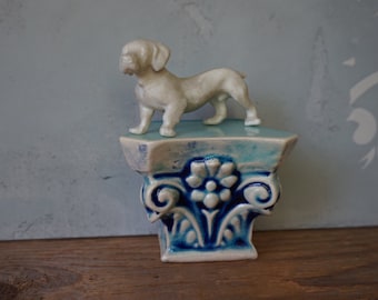 Ceramic Column Capital Wall Display Shelf: Shabby Chic Miniature Wall Art