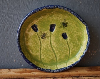 Cornflower Dish / Ring dish / Bathroom decor / Soap Dish