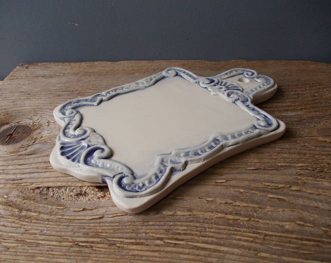 Ceramic Cutting Board / Cheese Cutting Board / Shabby Chick Country