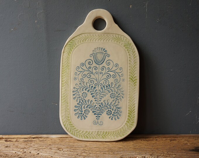 Ceramic Cutting Board / Cheese Cutting Board / Shabby Chick Etsy