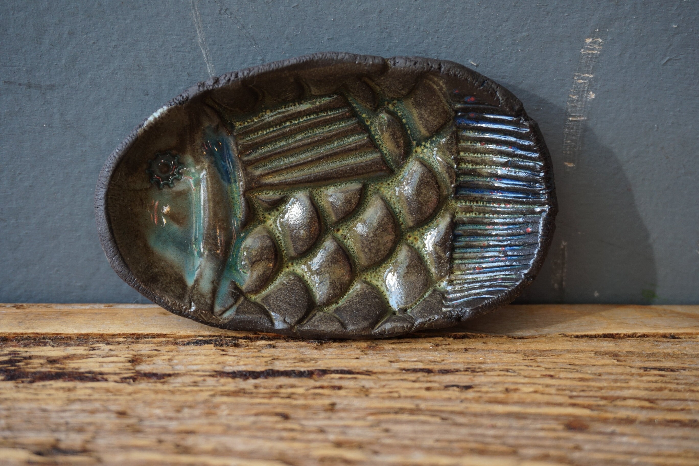 Small Ceramic Fish Dish / Kitchen Decor / Bathroom Decor / | Etsy