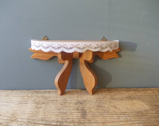 Vintage Floating SHELF / Romantic Wooden Display / Shabby Etsy