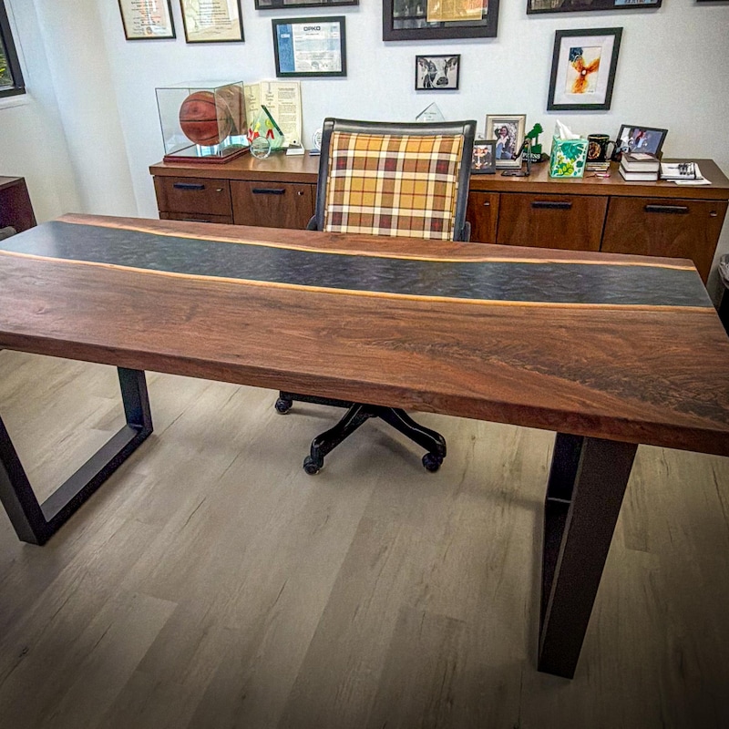 Live Edge Desk - Etsy