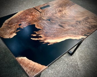 Distinctive Custom Epoxy Resin Walnut Office / Writing Desk
