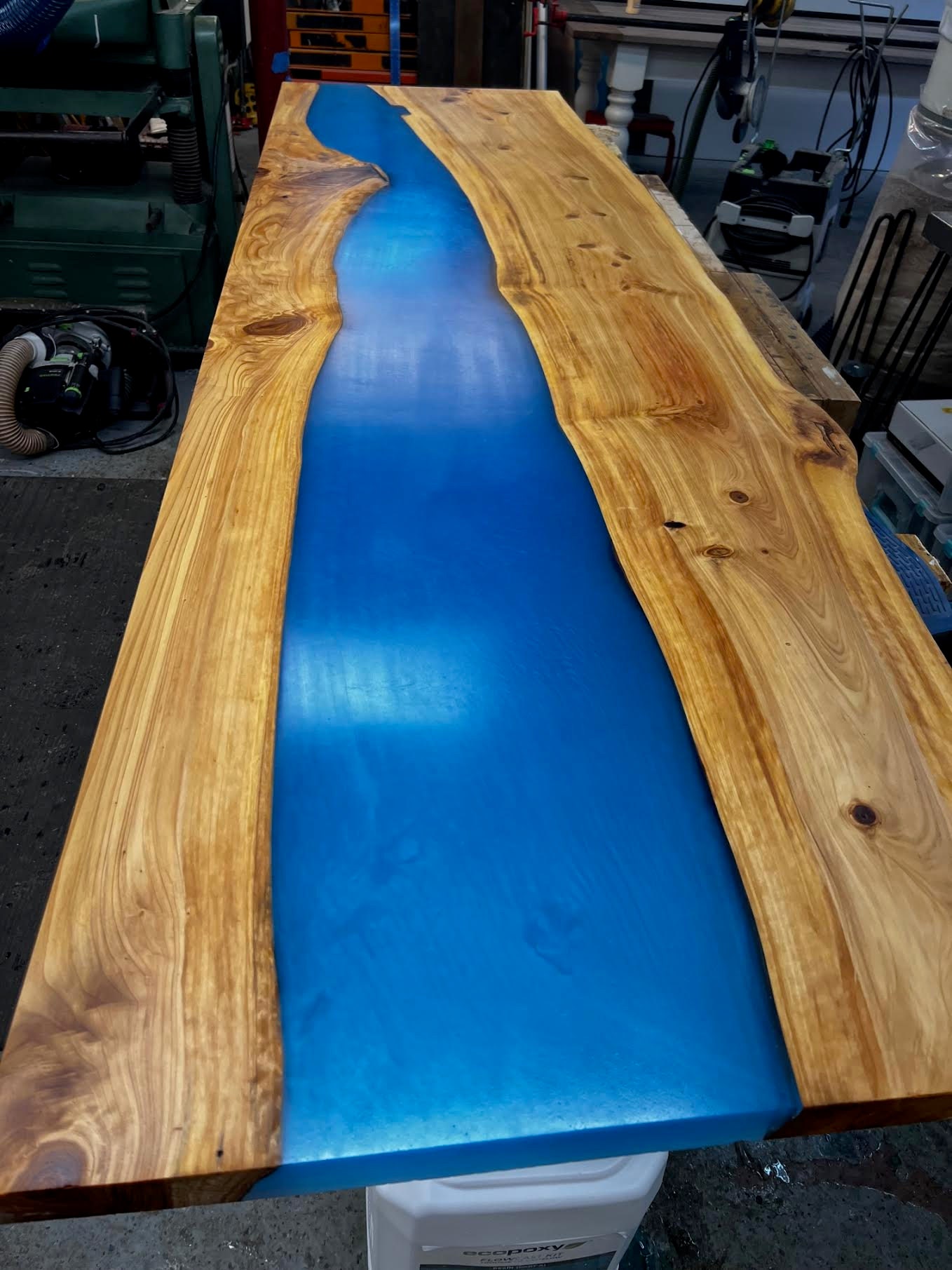 Building a custom bar top for my home bar; exotic woods and deep pour  epoxy. : r/woodworking