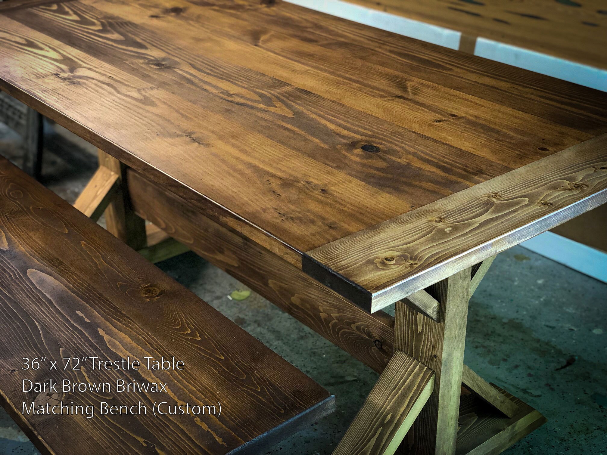 Handmade Traditional Rustic Farmhouse Dining Table - Etsy