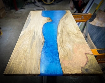 Unique Custom Epoxy Resin Poplar Office / Writing Desk