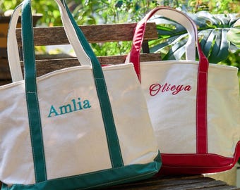 Personalised Embroidered Canvas Tote Bag, Bridesmaid Gift/ Personalized Gift