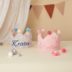 Custom Baby Birthday Crown for Kids First Birthday Hat for Toddler Crown Personalized Birthday Crown Baby Name Crown for 1st Birthday Party