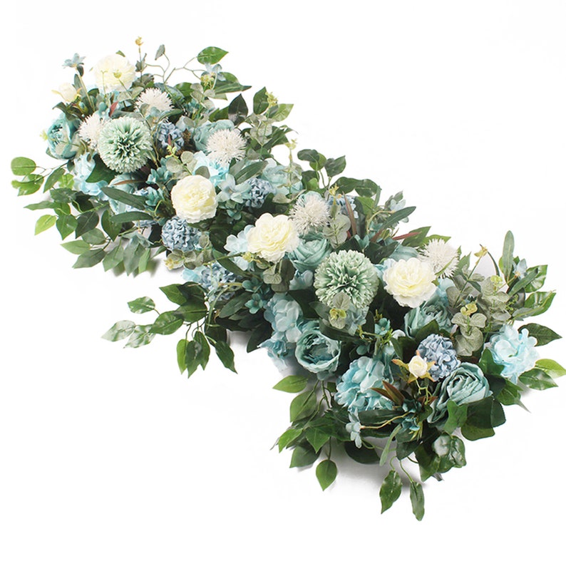 100cm Wedding Flower Row Silk Fake Flowers Wedding Reception Etsy