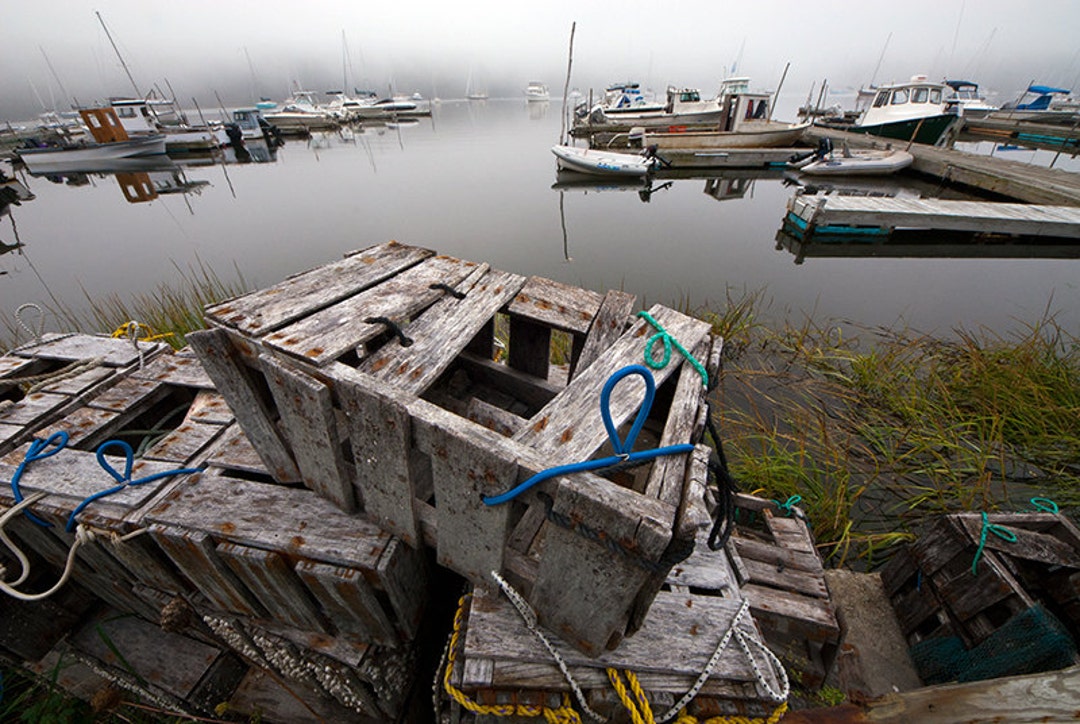 Old Lobster Traps: Harbor, Fishing Boats, Narragansett Bay, Seawater,  Saltwater, Fog 