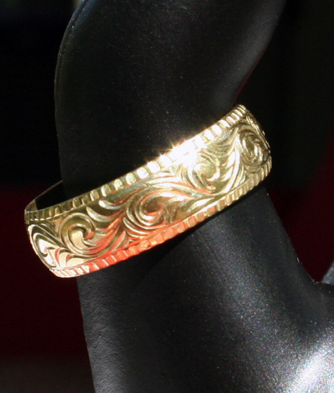 Size 10. Unique Hand Engraved Brass Ring Suitble as a Pendant Etsy