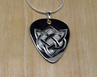 Unique Unisex Hand Engraved Sterling Silver Pendant on the Snake Chain (22")