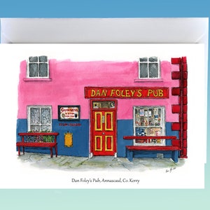 Irish Greeting Card -  Kerry Pubs