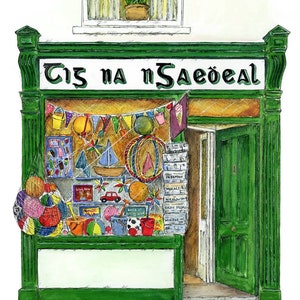 Irischer Ladendruck - Tig na nGeadael, Cork, Irland
