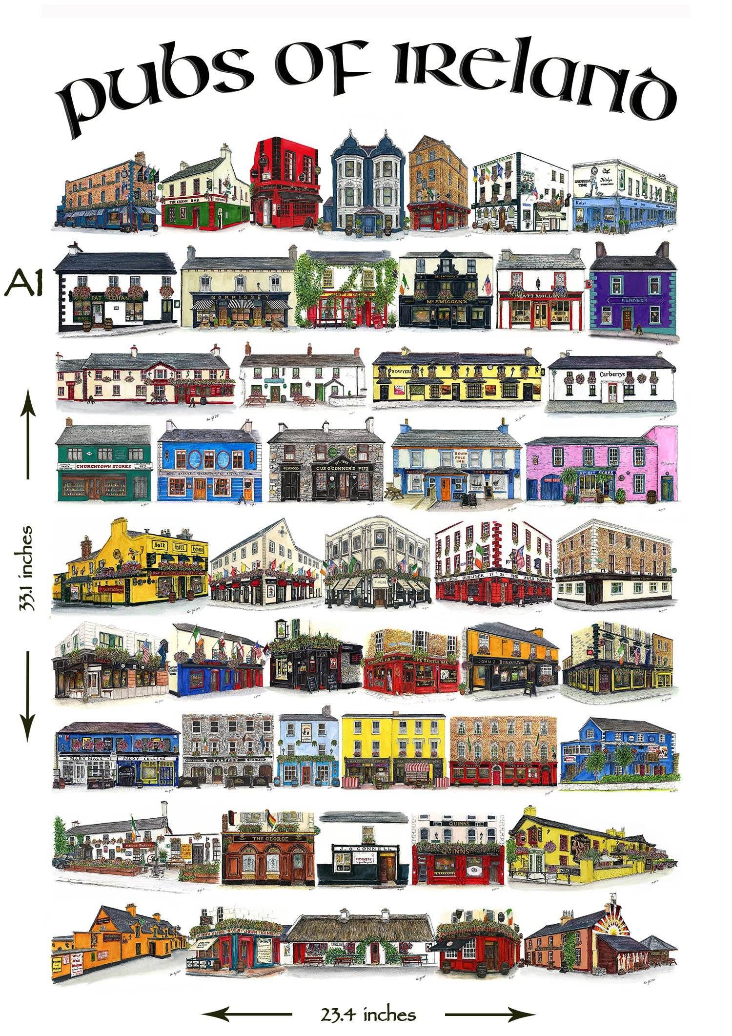 Pubs Of Ireland 2nd Poster Etsy