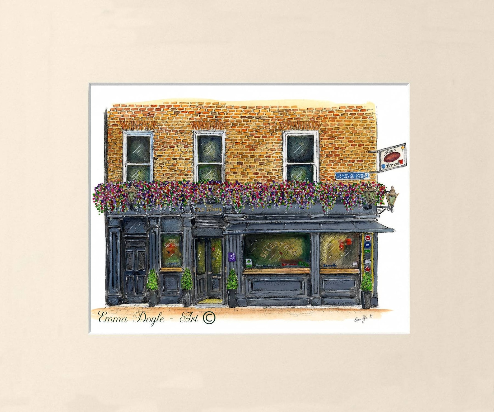 Dublin Pub the Old Stand Dublin Ireland Etsy