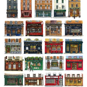 Pubs Of Dublin Poster - First Collection
